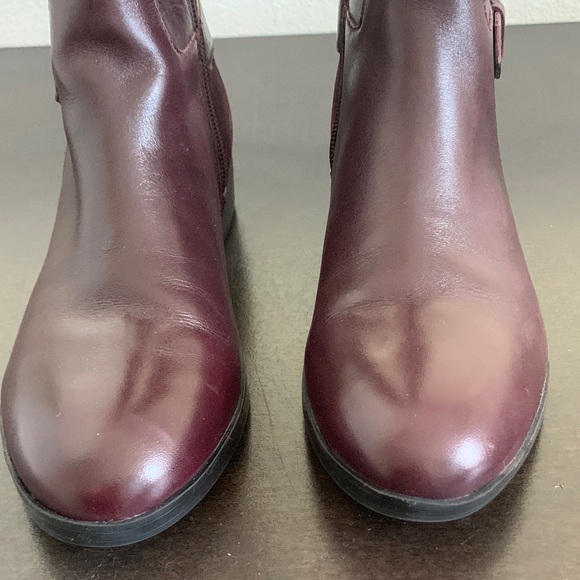 NWOT Marc Fisher Tall Plum/ Burgundy Leather & Suede Riding Boots. - Picture 5 of 10